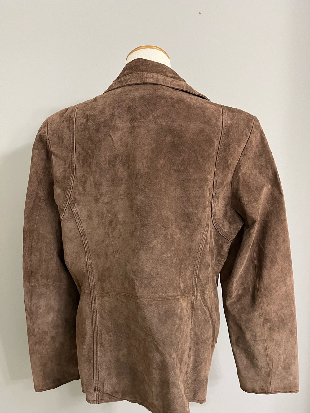 Vintage Y2K Cherokee Brown Suede Blazer Jacket Size XL - Picture 8 of 11